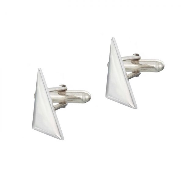 sterling silver native Indian triangle cufflinks