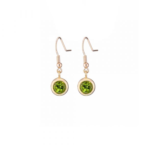seeds of life gold drop earrings