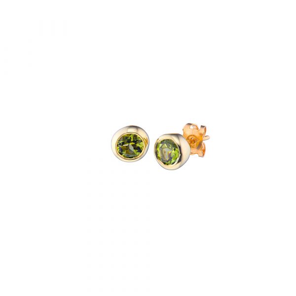 seeds of life gold stud earrings