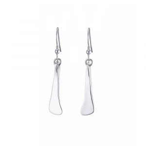 sterling silver polished hurley drop earrings