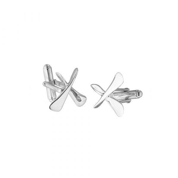 sterling silver forged Hurley cufflinks