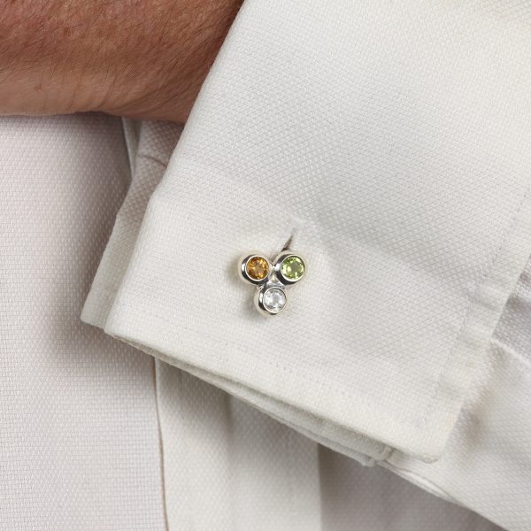Sterling Silver Seeds Of Life Cufflinks