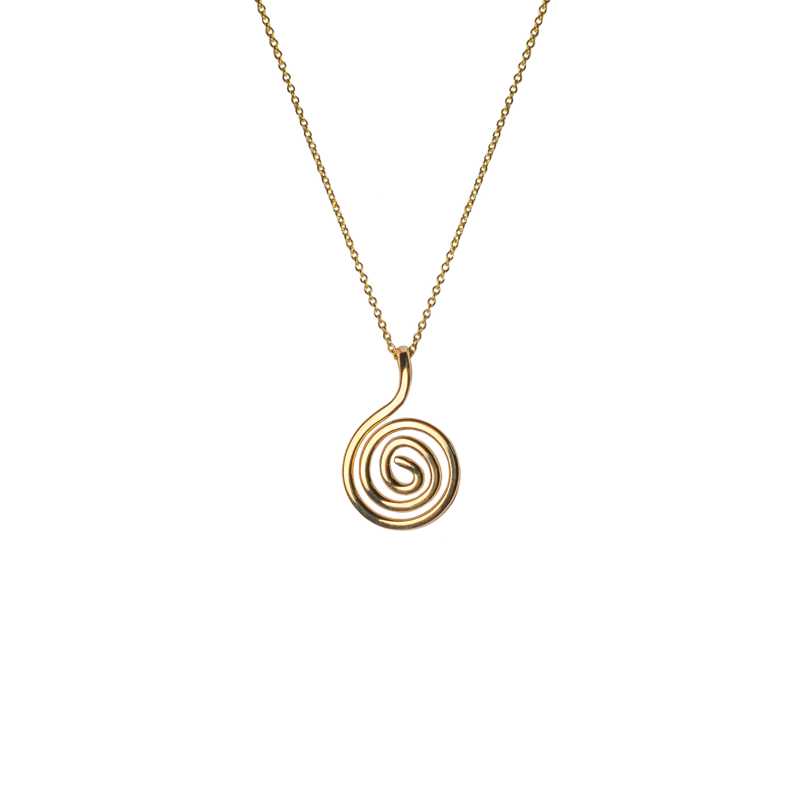 circle of life gold pendant