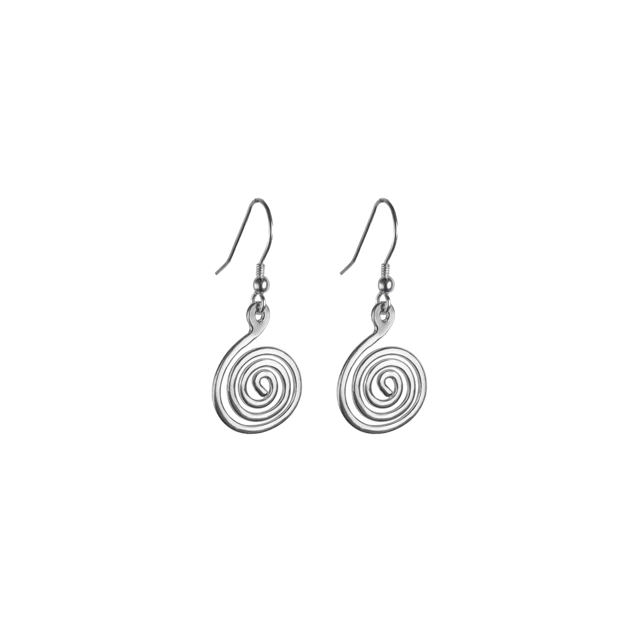 Sterling Silver Circle Of Life Earrings